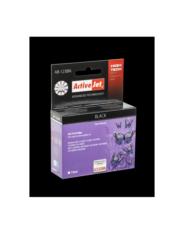 ActiveJet ACJ tusz Brother LC123 Black            AB-123BN główny