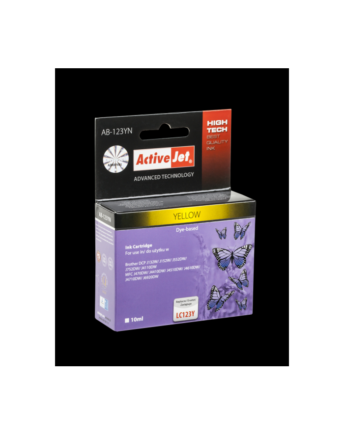 ActiveJet ACJ tusz Brother LC123 Yellow            AB-123YN główny