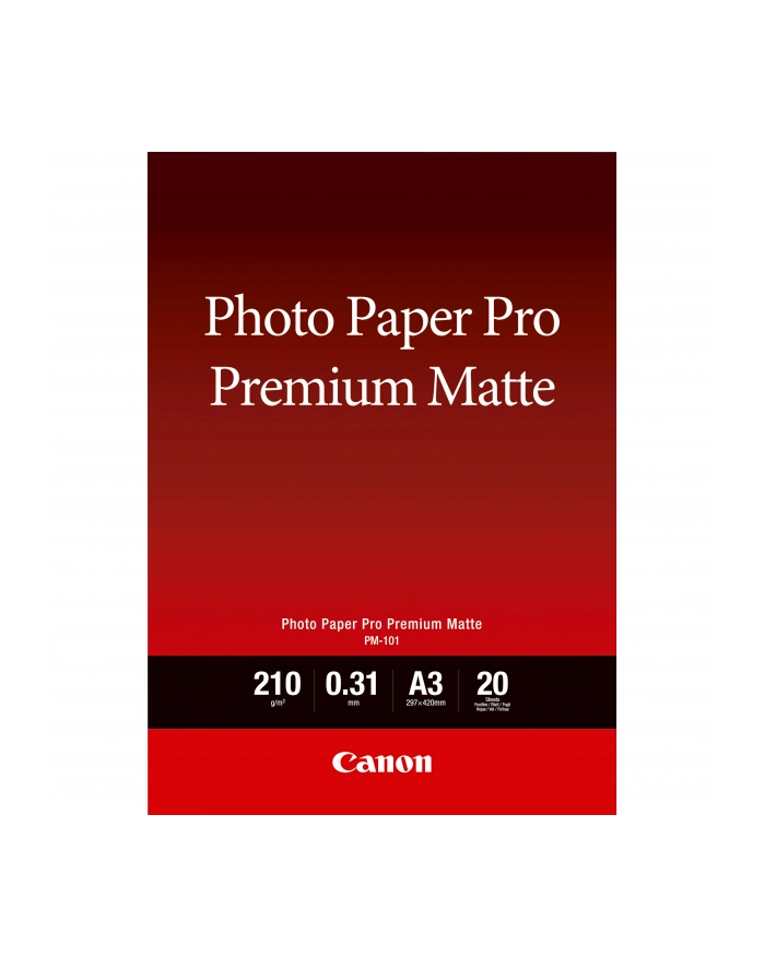 Papier Canon PM-101 Photo Premium Matte | A3 | 20ark główny