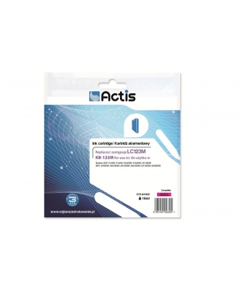 TUSZ ACTIS BROTHER LC123M MAGENTA 15ml  /KB-123M nr 1