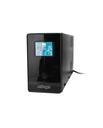 UPS Energenie-Gembird Line-Interactive,850VA,2xIEC,1xSchuko 230V OUT,USB,LCD