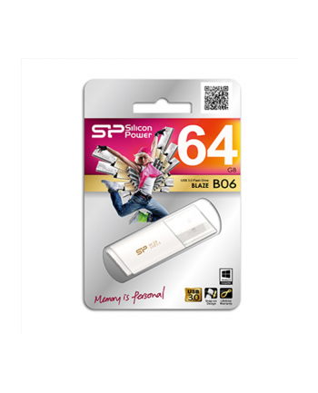 Silicon Power BLAZE B06 64GB USB 3.0 Pearl White 90/60 Mb/s nr 1