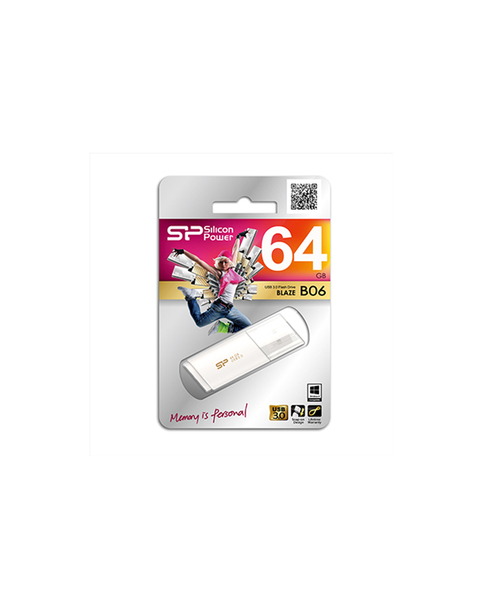 Silicon Power BLAZE B06 64GB USB 3.0 Pearl White 90/60 Mb/s główny