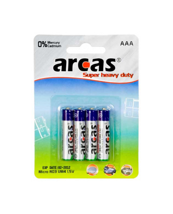 Arcas Super Heavy Duty AAA (LR03), 4- pack