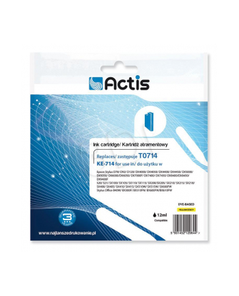 Actis tusz Eps T0714 D92/DX7450 Yellow KE-714