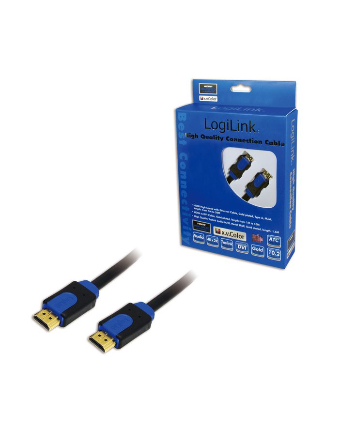 Kabel HDMI High Speed z Ethernet, dł. 10m - Logilink główny