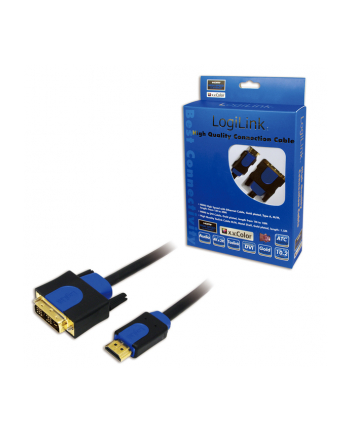 Kabel HDMI-DVI, dł. 2m - LogiLink