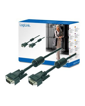 Kabel VGA 2x Ferryt 20m - LogiLink