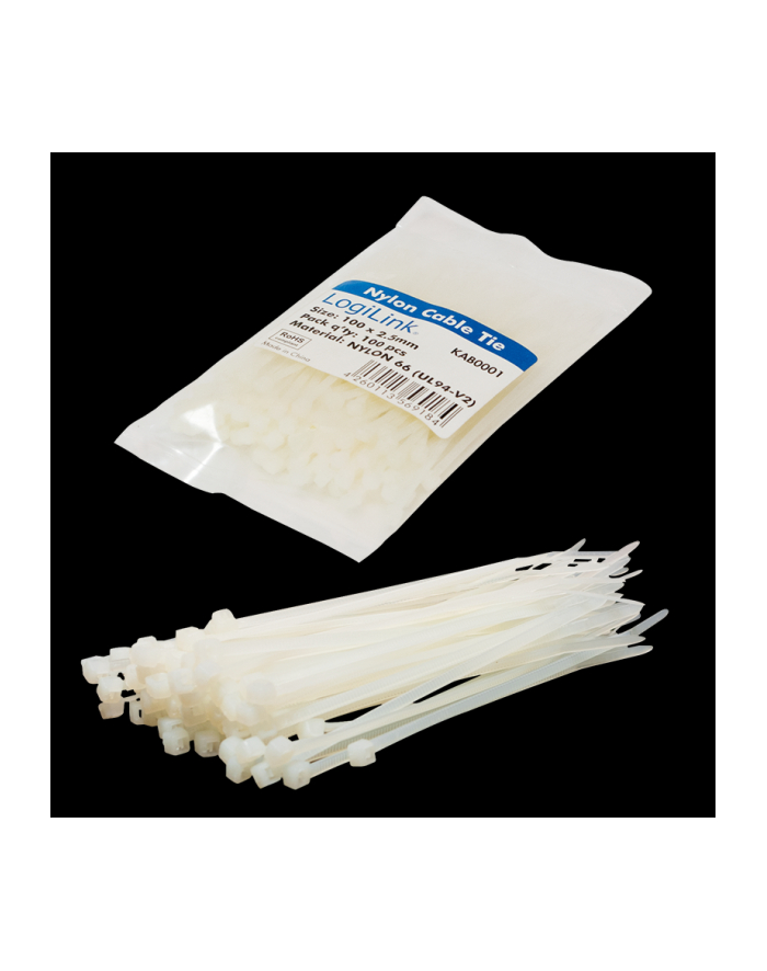 Opaski zaciskowe 100szt. dł. 10cm - LogiLink główny