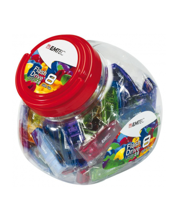 Emtec pamięć 8GB C410 Candy USB 2.0 (18MB/5MB/s) 80  sztuk w słoiku!!!