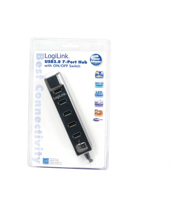HUB USB 7-portowy z włącznikiem ON/OFF - LogiLink