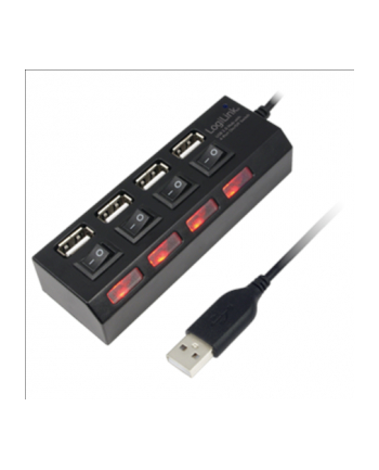 HUB USB 4-portowy z wyłącznikiem - LogiLink