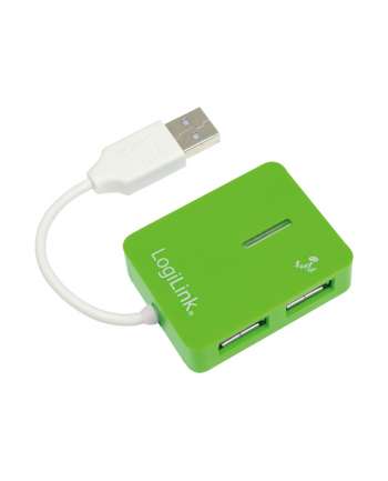 HUB USB 4 portowy ''Smile'' zielony - LogiLink