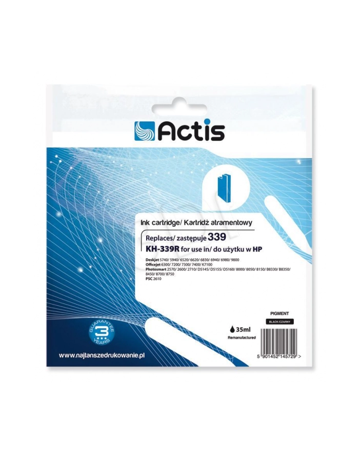 Actis KH-339R tusz czarny do drukarki HP (zamiennik HP 339 C8767EE) główny