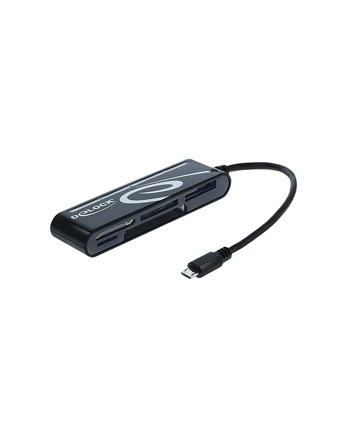 Delock czytnik kart Micro USB OTG z 6 gniazdami główny