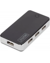 Hub USB 2.0 7-portowy, aktywny, czarny, DIGITUS - nr 56