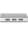 Hub USB 2.0 7-portowy, aktywny, czarny, DIGITUS - nr 57