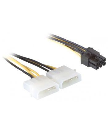 KABEL ROZDZIELACZ ZASILANIA 2XHDD/1XPCI-E 6PIN(82315) DELOCK