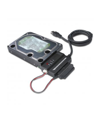 Konwerter USB 3.0 do HDD 2,5''/3,5'' IDE, SATAII DIGITUS