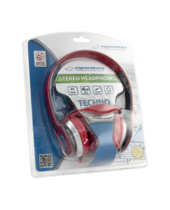 ESPERANZA SŁUCHAWKI AUDIO STEREO Z REGUL GŁOŚN TECHNO EH145R