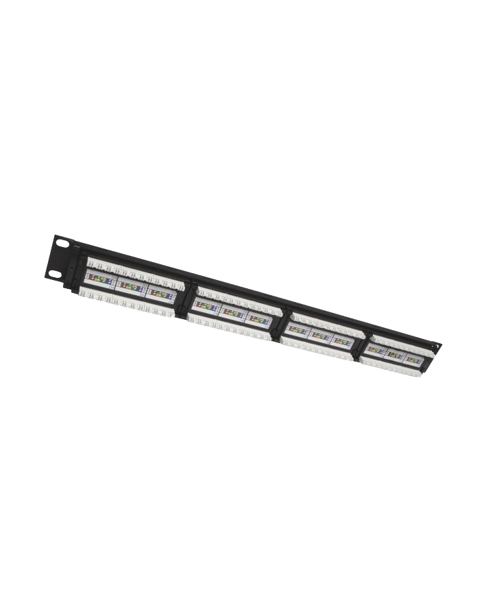 Solarix Panel krosowy 24 x RJ45 CAT6 UTP 1U, Czarny (350 MHz) główny