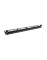 Solarix Panel krosowy 24 x RJ45 CAT6 UTP 1U, Czarny (350 MHz) - nr 4