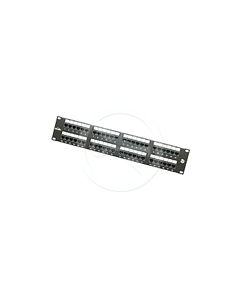 Solarix Panel krosowy 48 x RJ45 5e UTP 150 MHz czarny 2U