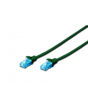 Patch cord U/UTP kat.5e PVC 3m zielony nr 1