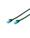 Patch cord U/UTP kat.5e PVC 3m zielony - nr 1