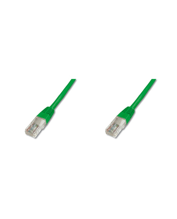 Patch cord U/UTP kat.5e PVC 3m zielony