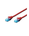 Patch cord U/UTP kat.5e PVC 5m czerwony - nr 9