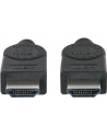Manhattan Kabel monitorowy HDMI/HDMI 1.4 Ethernet 2m czarny niklowane złącza - nr 34