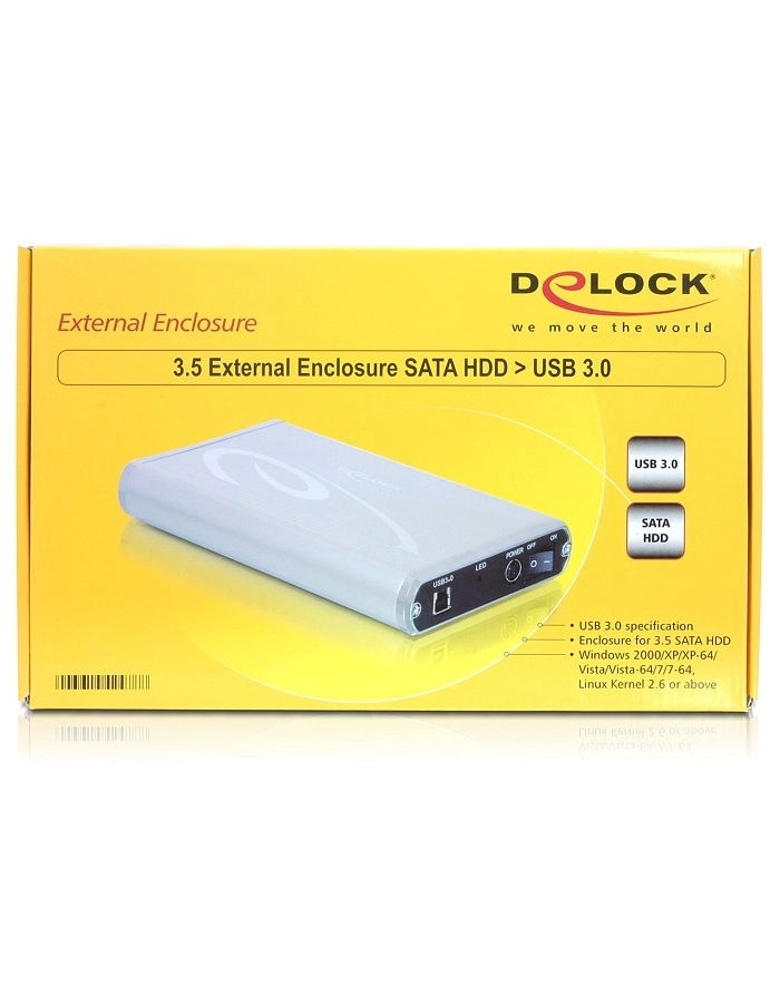 Delock kieszeń przenośna/zewnętrzna 3.5 SATA HDD > USB 3.0 główny