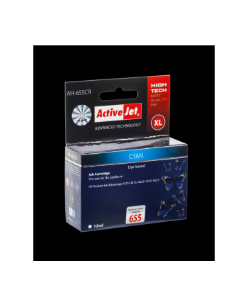 ActiveJet AH-655CR tusz cyan do drukarki HP (zamiennik HP 655 CZ110AE) nr 1