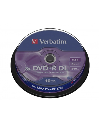 DVD+R DL Verbatim [ cake box 10 | 8.5GB | 8x | matte silver ] nr 2