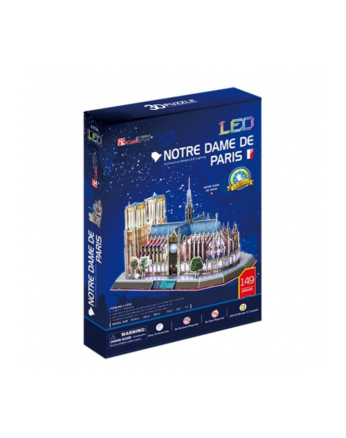 PUZZLE 3D Notre Dame (Światło) główny