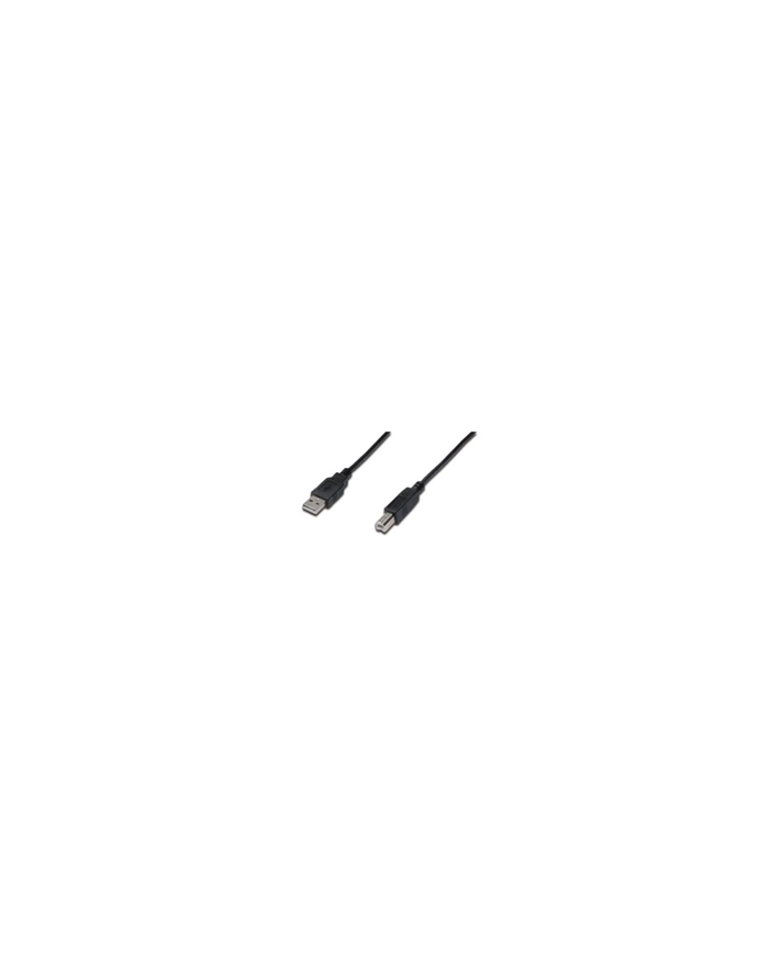 Kabel USB2,0  A m / B m  dł.1,8m czarny główny