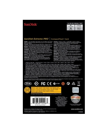 SANDISK COMPACT FLASH EXTREME PRO 64GB nr 2