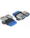 ADAPTER USB 3.0 PIN HEADER->2XUSB 3.0(F) DELOCK - nr 15