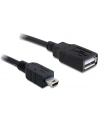 KABEL USB MINI 2.0 AM->USB AF 50CM DELOCK - nr 13