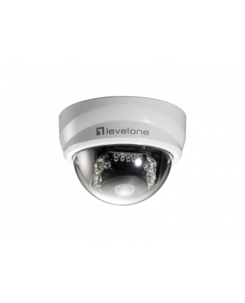 Level One KAMERA IP WEWNĘTRZNA 2 MPX, MINI DOME, POE, DZIEŃ/NOC, IR LED 10M, L1DNS, FCS-3101 LEVELONE
