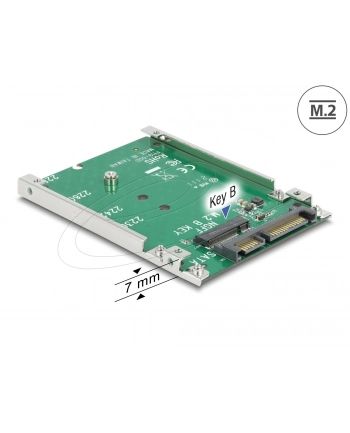 ADAPTER SATA 22PIN->M.2 NGFF NA PŁYTCE 2.5'' DELOCK nr 2