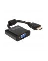 ADAPTER HDMI-A(M)->VGA (F) NA KABLU 25 CM BLACK DELOCK - nr 12
