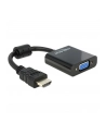 ADAPTER HDMI-A(M)->VGA (F) NA KABLU 25 CM BLACK DELOCK - nr 17