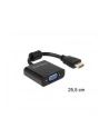 ADAPTER HDMI-A(M)->VGA (F) NA KABLU 25 CM BLACK DELOCK - nr 19