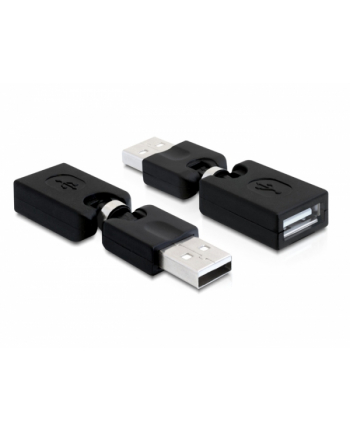 ADAPTER USB AM->USB AF KĄTOWY 360/180 DELOCK nr 1