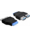 ADAPTER USB 3.0 PIN HEADER->2XUSB 3.0(F) DELOCK - nr 11