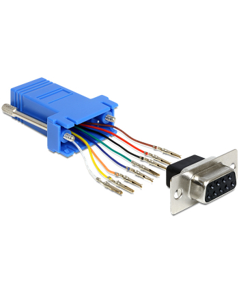 ADAPTER COM(9F)->RJ45(F) (ASSEMBLY KIT) DELOCK