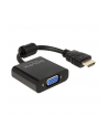 ADAPTER HDMI-A(M)->VGA (F) NA KABLU 25 CM BLACK DELOCK - nr 19