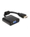 ADAPTER HDMI-A(M)->VGA (F) NA KABLU 25 CM BLACK DELOCK - nr 9